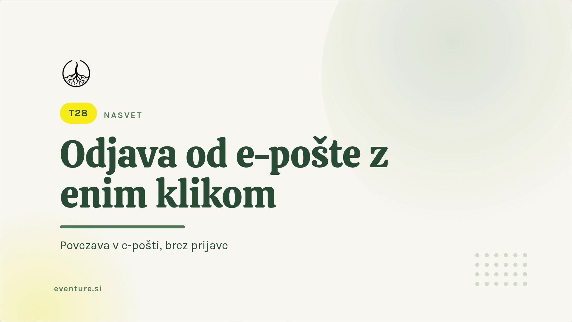 Savjet: odjava s e-pošte jednim klikom