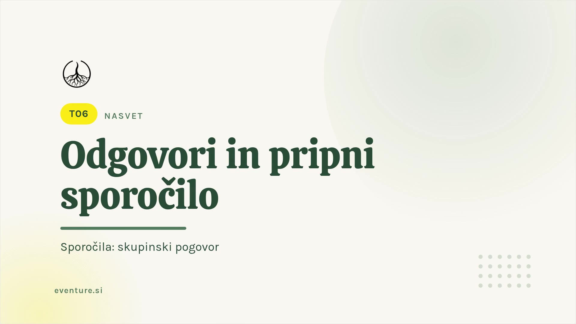 Nasvet: odgovori na sporočilo in ga pripni